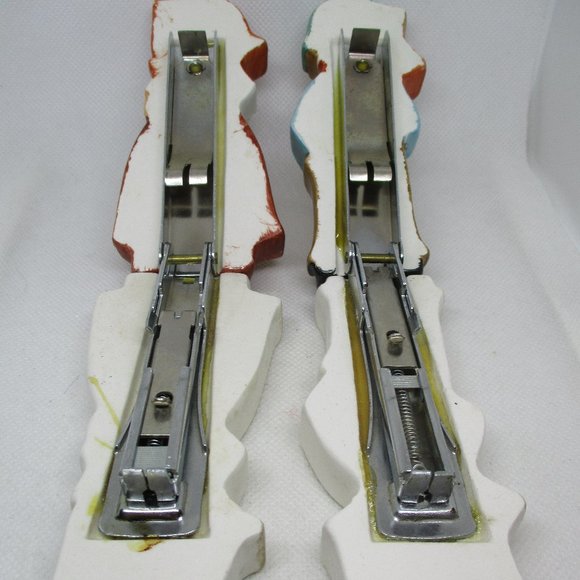 STAPLERS 2 Piece Set Ceramic Girl & Boy HUMMEL Style Figures Made In JAPAN - Picture 9 of 9